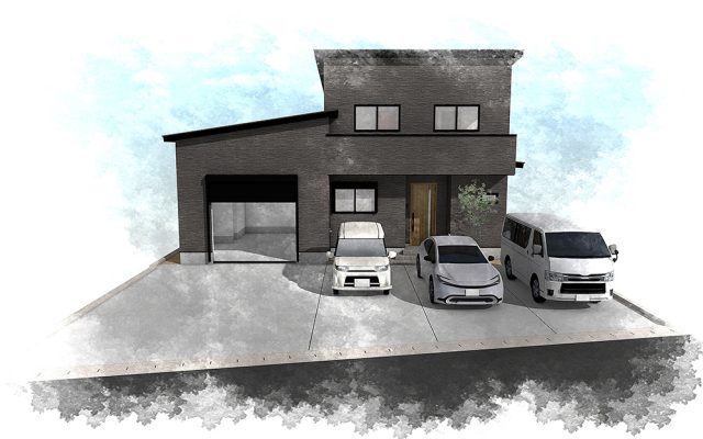 【完成見学会】デザインと機能が調和するインナーガレージの家